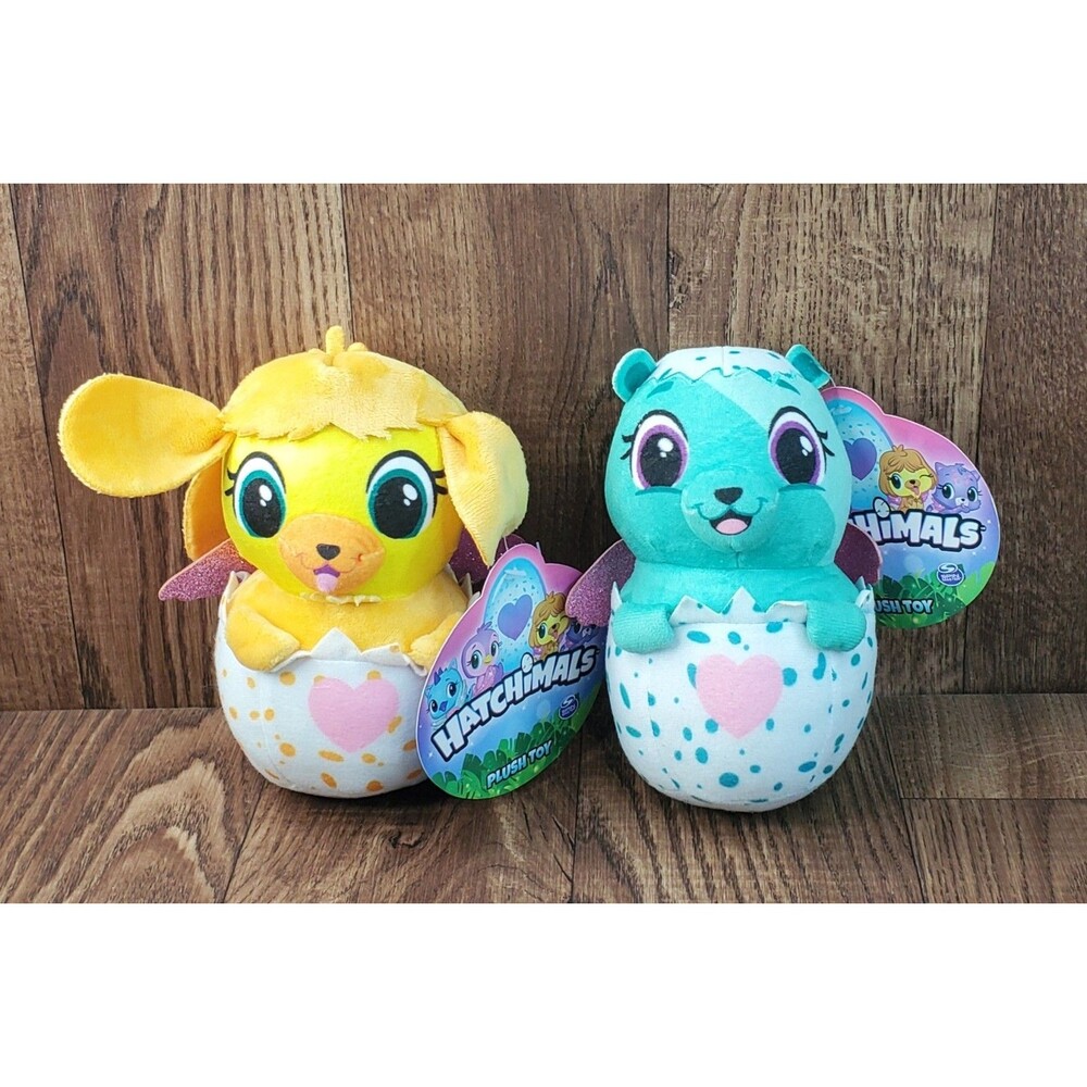 Hatchimals 7" Plush Lot of 2 Spin Masters Toy Factory 2022